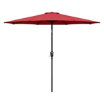 Simple Deluxe 9' Patio Umbrella W/ Push Button Tilt & Crank