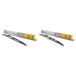 2-Pack 16" All Seasons Streak-Free Rubber Standard Wiper Blade