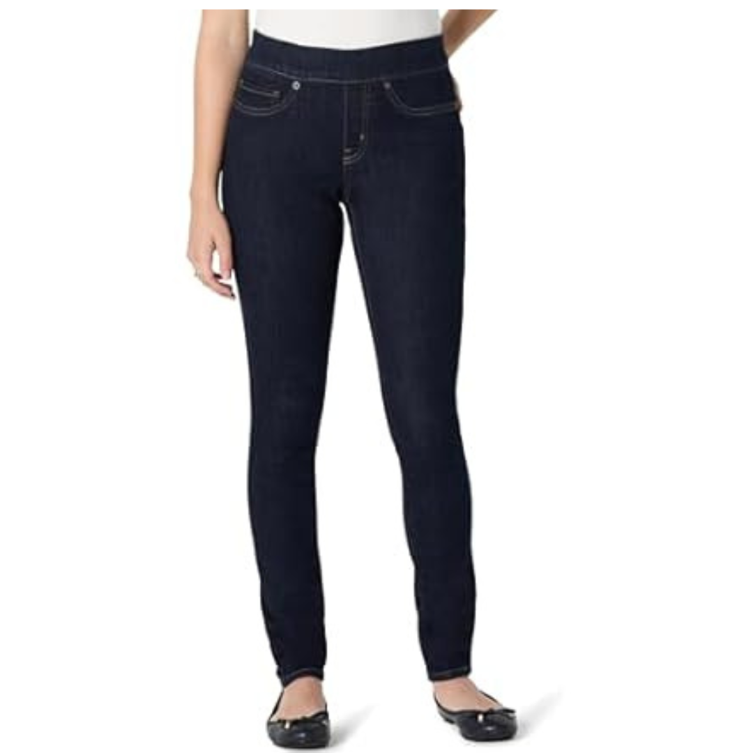 Amazon Essentials Women's Stretch Denim Pull-On Skinny Jeggings
