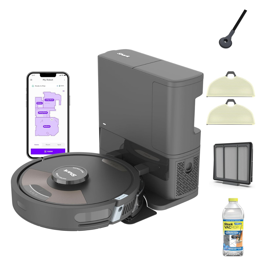 Shark Matrix Plus 2-In-1 Robot Vacuum & Mop With Sonic Mopping