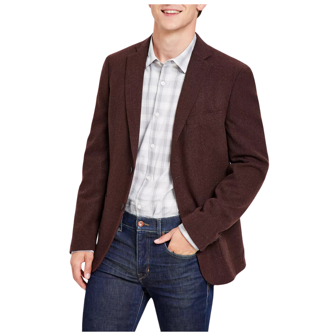 Calvin Klein Men's Slim-Fit Wool Textured Sport Coat