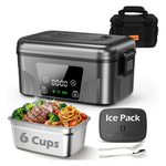 1.5L Cordless Electric Food Warmer Lunch Box With Scheduled Heating