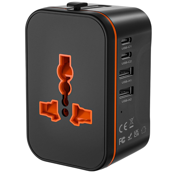 Universal Travel Adapter With USB-C & USB-A