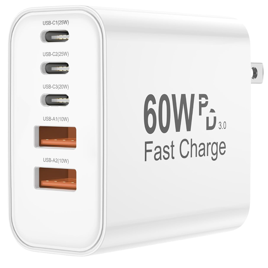60W 5 In 1 Charging Blocks