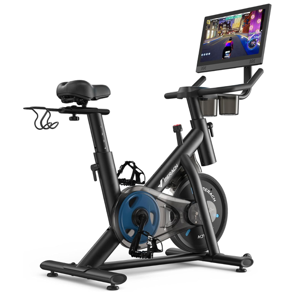 Merach Magnetic Exercise Bike With 15.6" HD Display