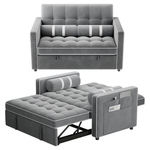 Marsail 3-in-1 Convertible Futon Sleeper Sofa Bed