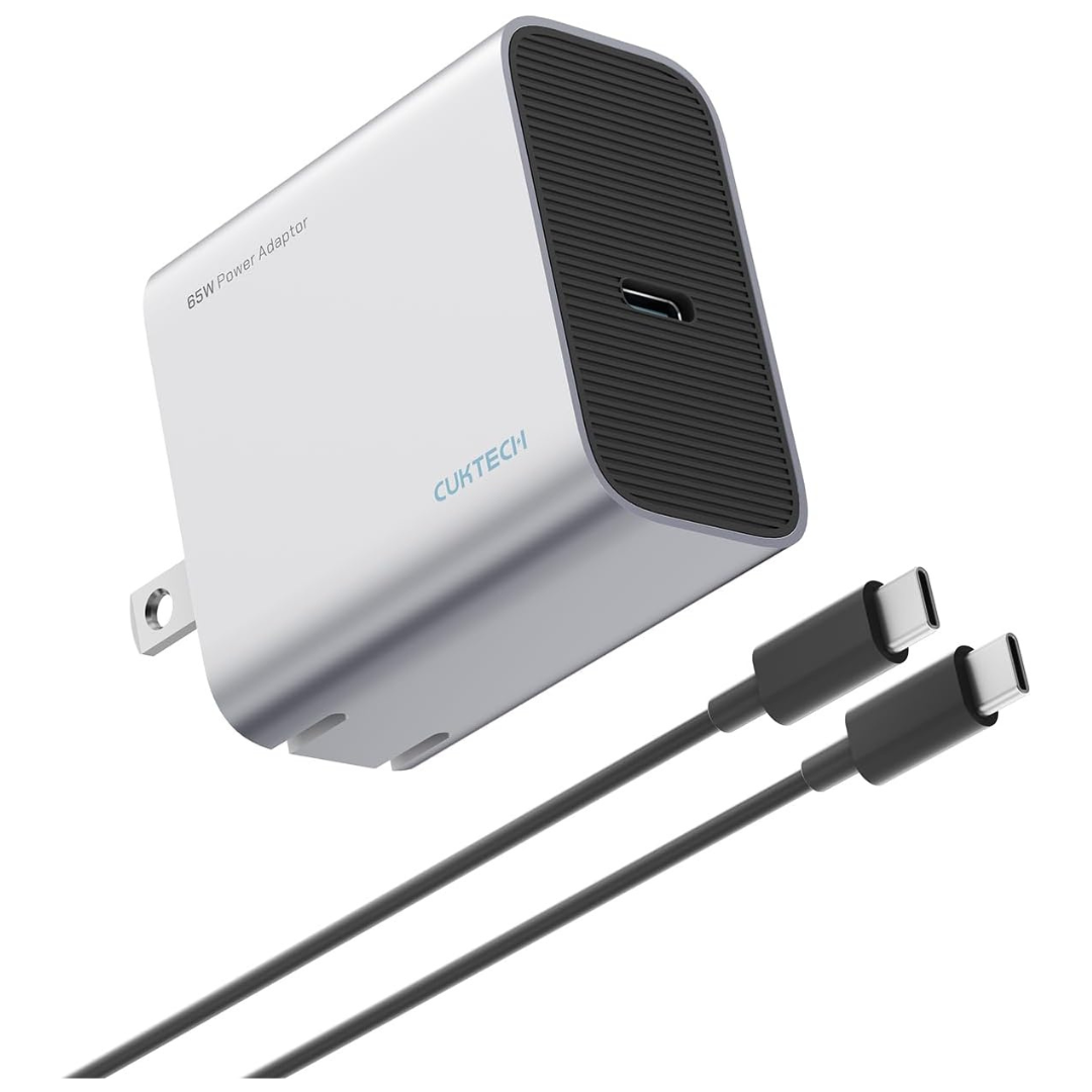 65W GaN III USB-C Wall Charger Adapter With 6ft Cable