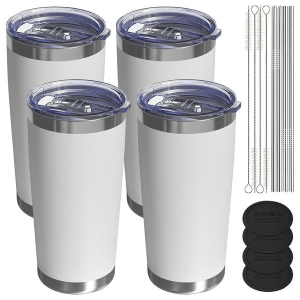 4-Pack 20-Oz Stainless Steel Vacuum Insulated Tumblers (Various)