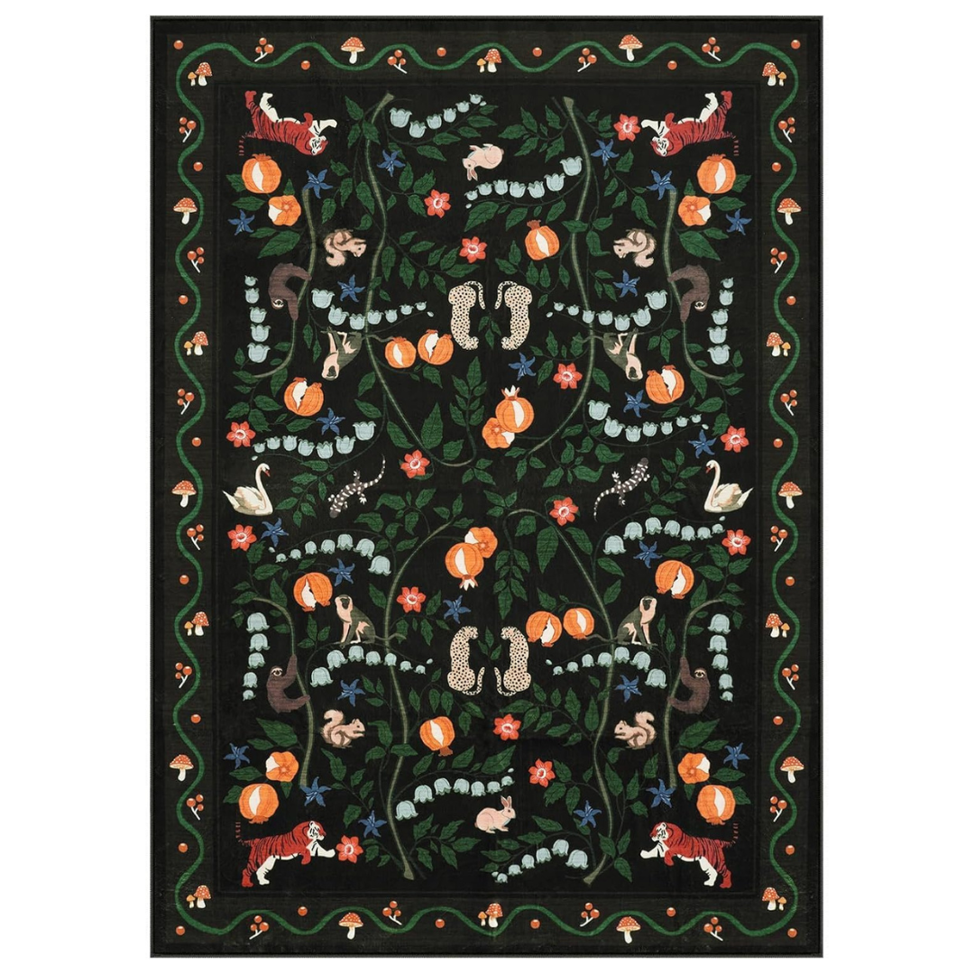 5' x 7' OJIA Animal Print Ultra-Thin Area Rugs