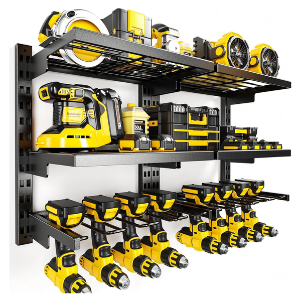 Modular 6 Shelves Wall-Mount Power Tool Organizer (300 lbs)