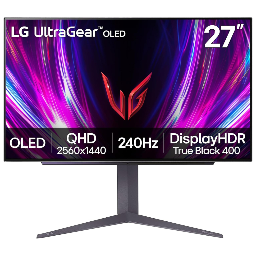 27" LG UltraGear 27GS93QE-B WQHD 240Hz 0.3ms HDR OLED Freesync And G-SYNC Compatible Monitor