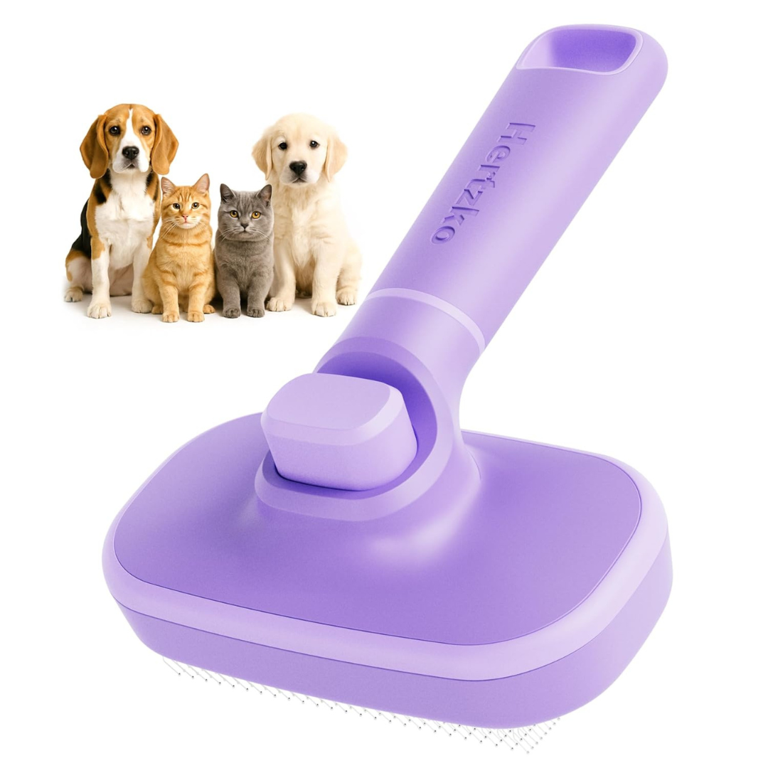 Hertzko Self Cleaning Slicker Brush For Pets