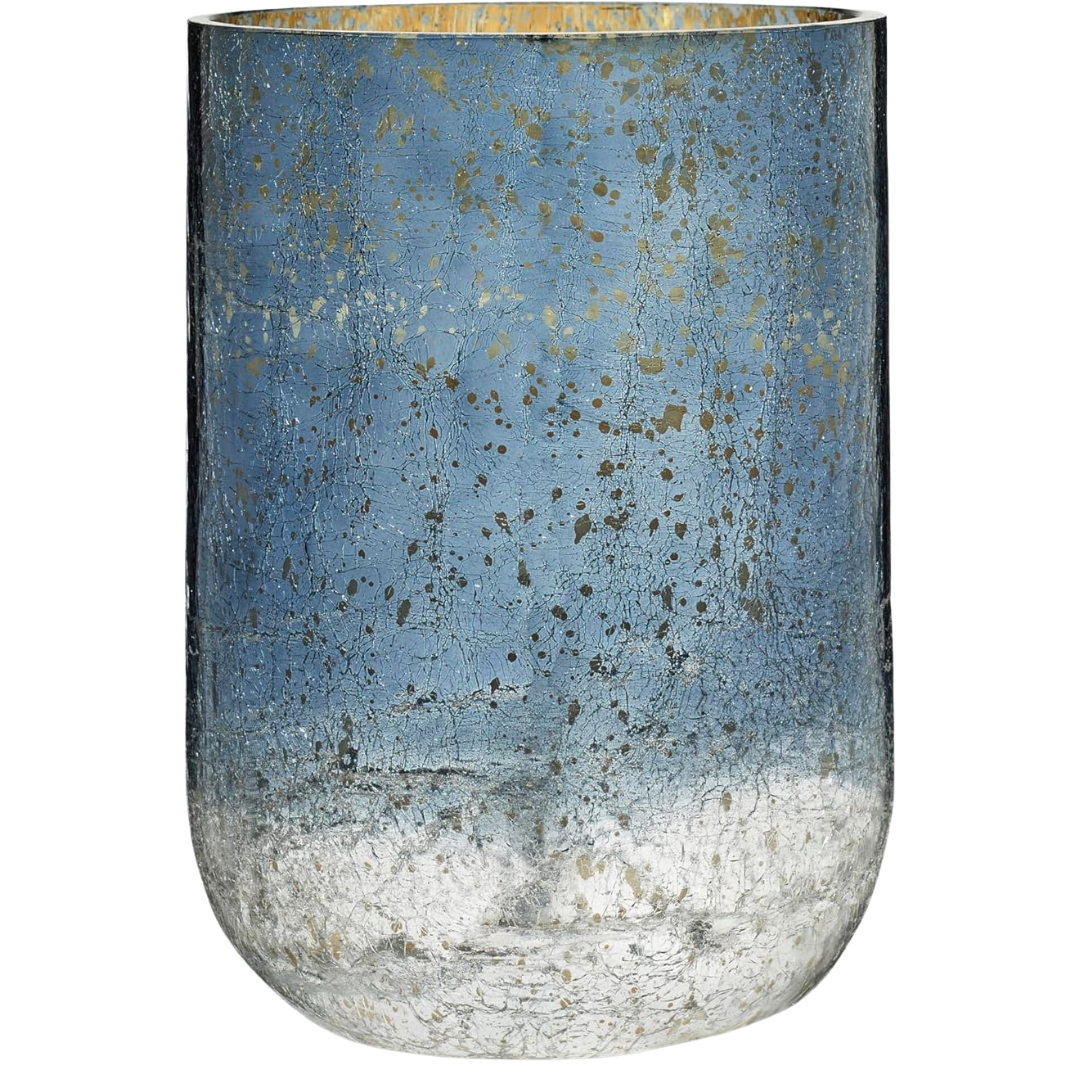 Illume Noble Holiday North Sky Large Crackle Glass Candle