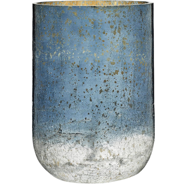 Illume Noble Holiday North Sky Large Crackle Glass Candle