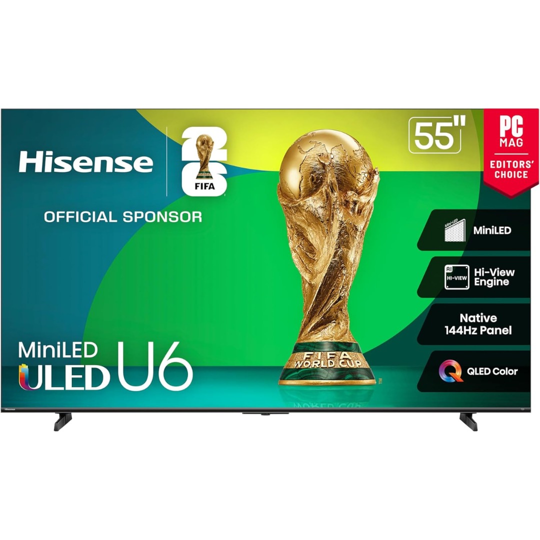 55" Hisense Class U6 Series 4K Ultra HD Smart LED TV
