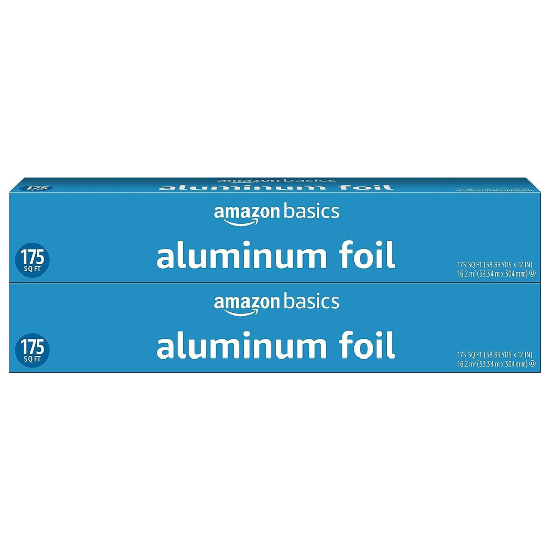 2-Pack Amazon Basics 175 Sq. Ft. Aluminum Foil