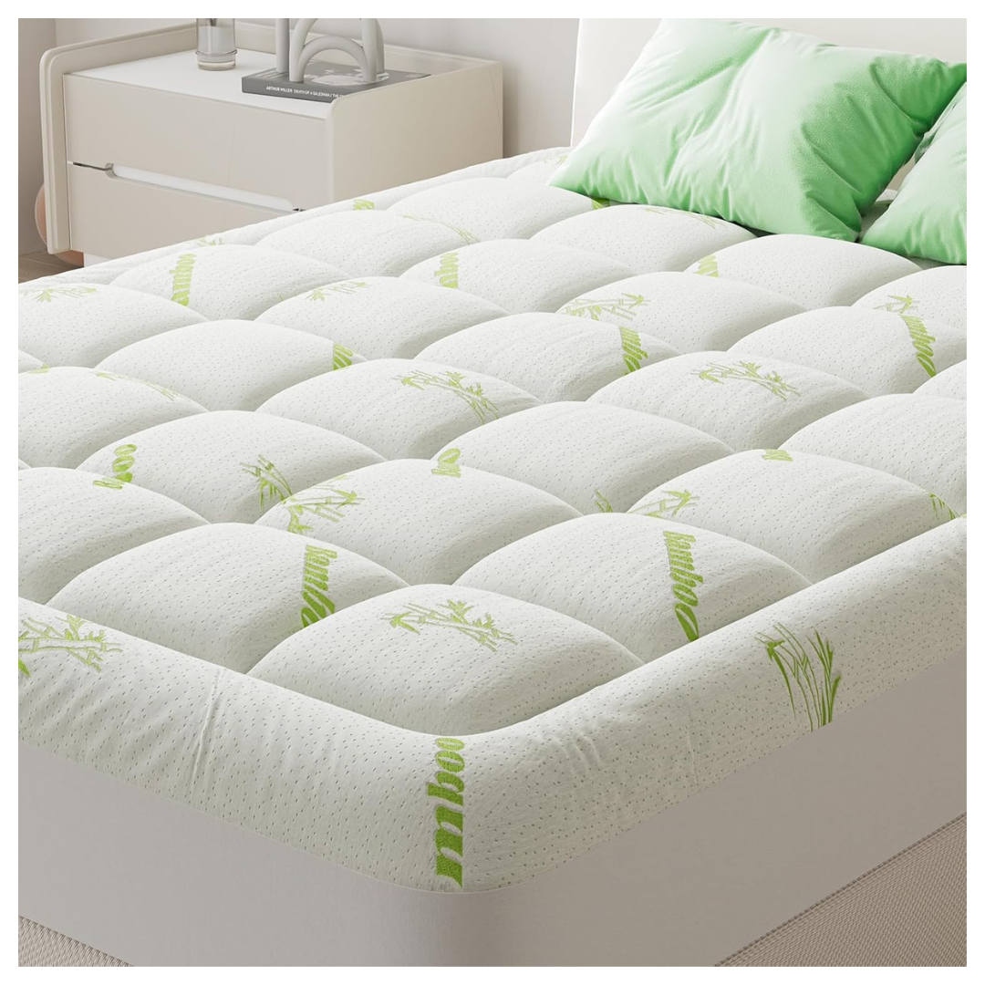 Dumos Ultra Soft Cooling Pillow Top Mattress Topper Pad