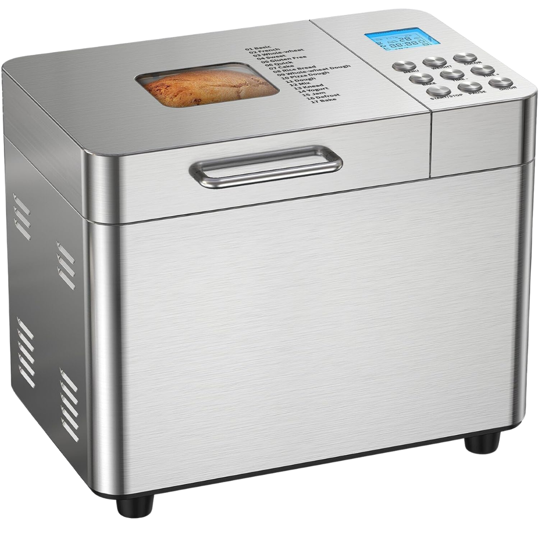 17-in-1 Osipoto 2LB Automatic Stainless Steel Bread Maker Machine