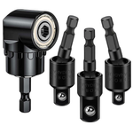 Flexible Drill Extension Set W/ 360º Right Angle Adapter