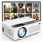 7500 Lumens Mini HD LED Projector With 80" Screen