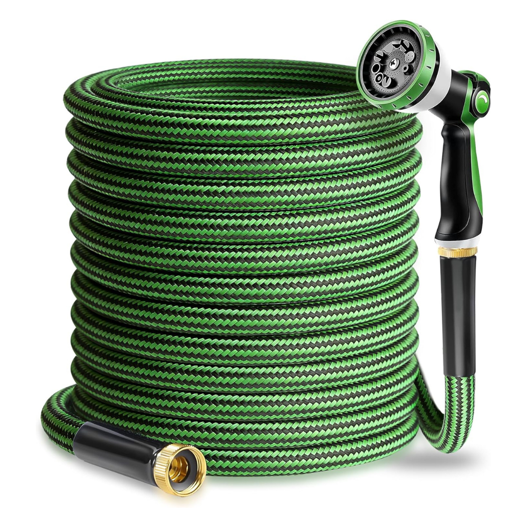 50-Ft Heavy Duty Triple-Layer Pipe Garden Water Hose