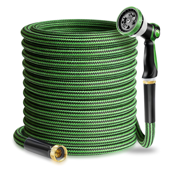 50-Ft Heavy Duty Triple-Layer Pipe Garden Water Hose