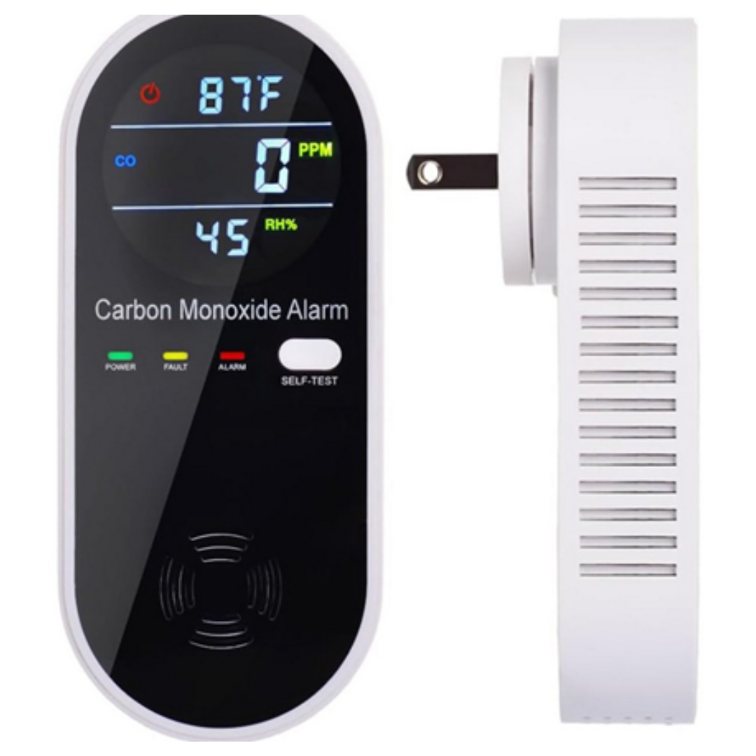 3-In-1 Carbon Monoxide Detector With Temperature & Humidity Display