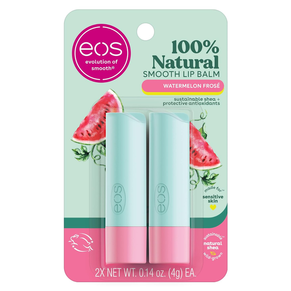 2-Pack 0.14 Oz Eos 100% Natural All-Day Moisture Lip Balm
