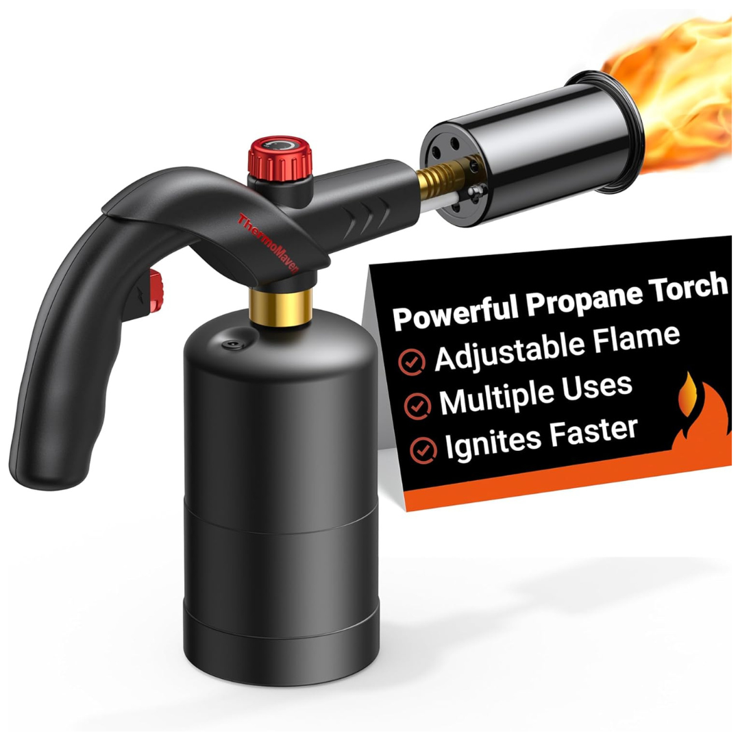 ThermoMaven Adjustable Flame Powerful Propane Torch