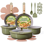 18-Piece Carote Ceramic Cookware Set (Various Colors)