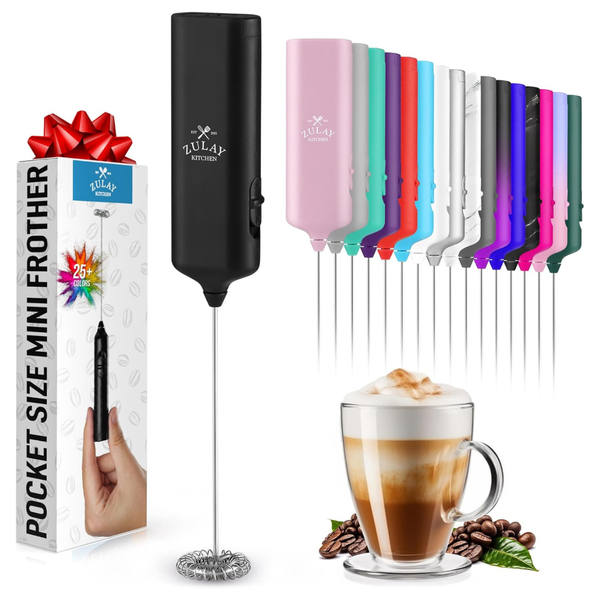 Powerful Handheld Stocking Stuffer Milk Frother Wand (3 Colors)