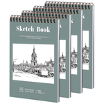 4-Pack Prudiut 5.5" x 8.5" Small Sketch Books