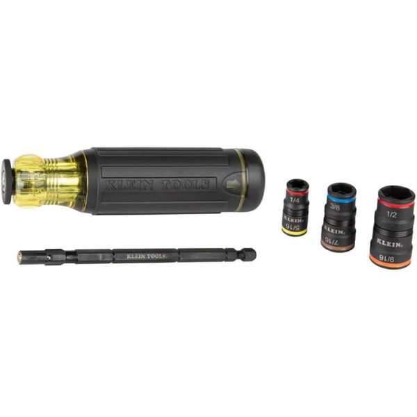 Klein Tools 20-in-1 Impact Driver Set W/ Screwdriver Bits & Flip Sockets