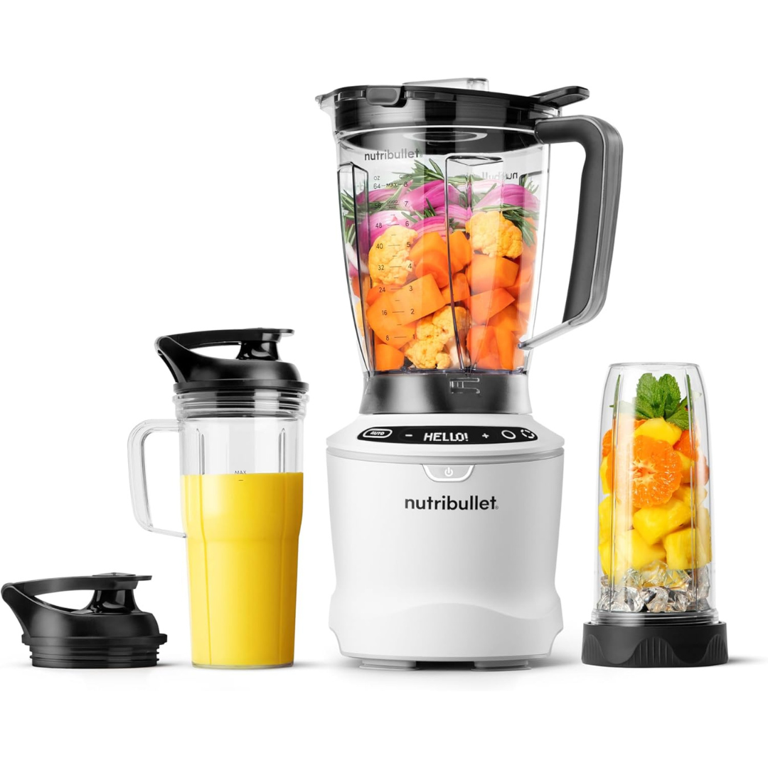 Nutribullet 1400W 5-Speed SmartSense Blender Combo (NBF50700AW)