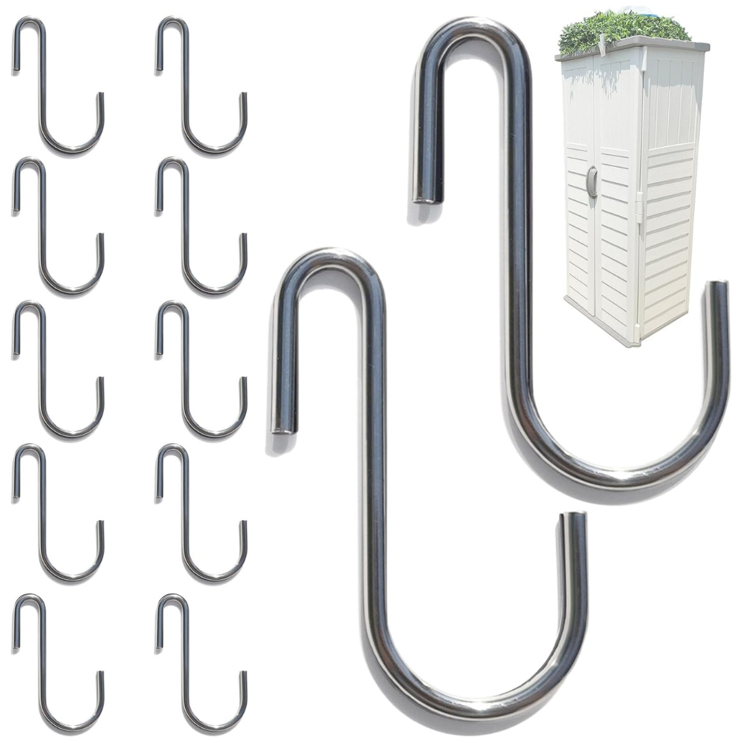 12 Pcs Metal Shed Hooks For Hanging