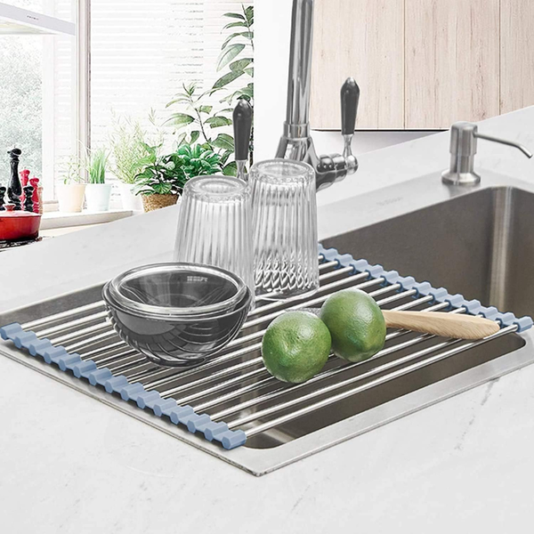 17.5" x 11.8" Roll Up Dish Drying Rack