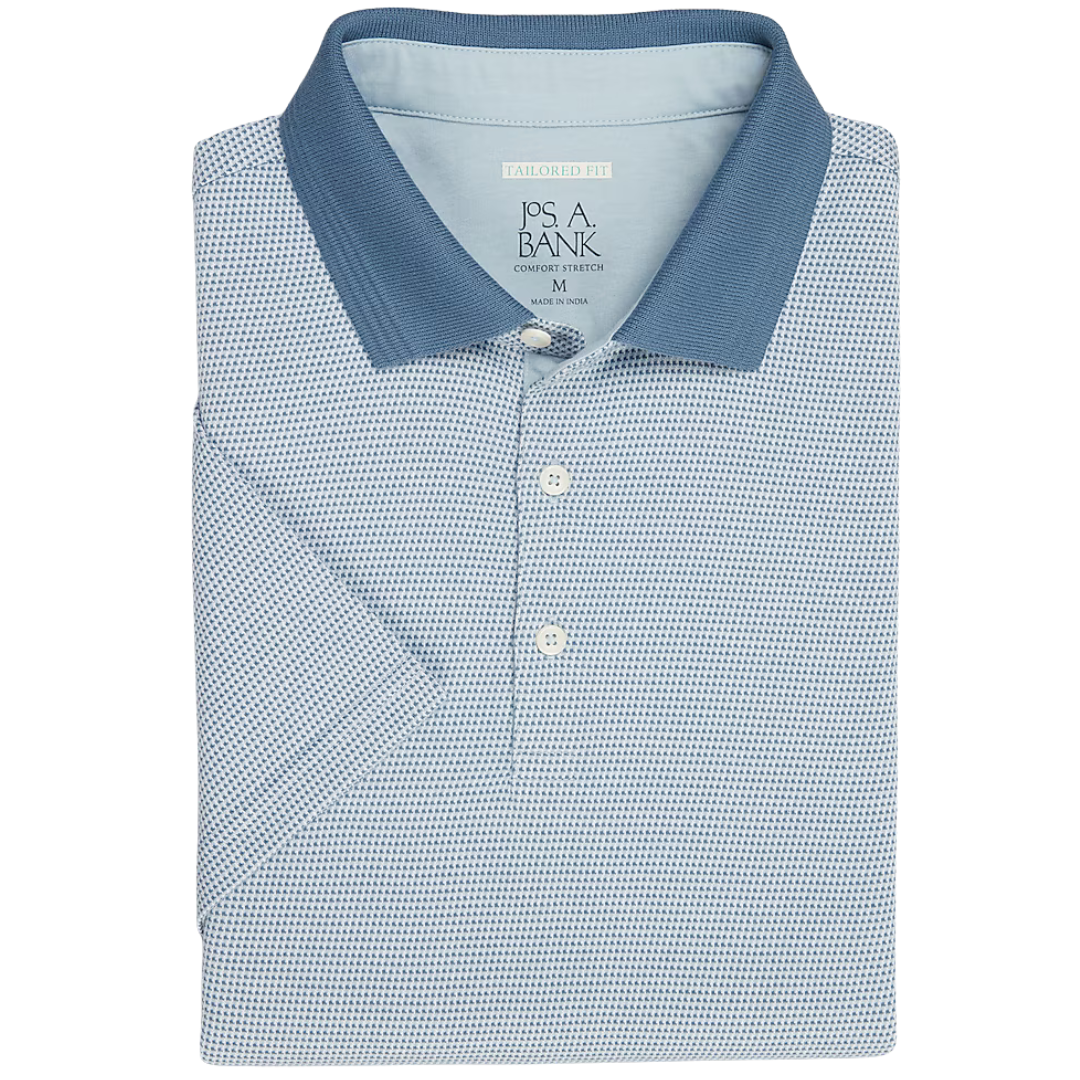Jos. A. Bank Tailored Fit Jacquard Polo Shirt