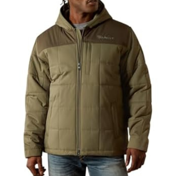 Ariat Crius Hooded Insulated Jacket (Grey Heather)