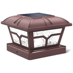 SIEDiNLAR 8 LED 2 Color Modes Solar Post Cap Lights