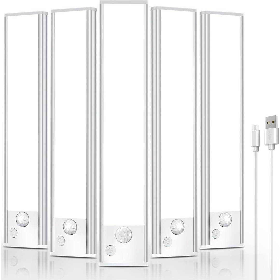 5-Pack 8" Motion Sensor Under Cabinet Lights