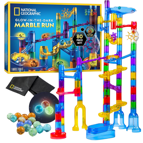 National Geographic Glowing Marble Run Construction Set