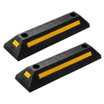 2-Pack Zone Tech Heavy Duty Rubber Parking Guide