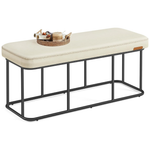 Vasagle EKHO Collection 43.3" Wide Steel Frame Storage Bench