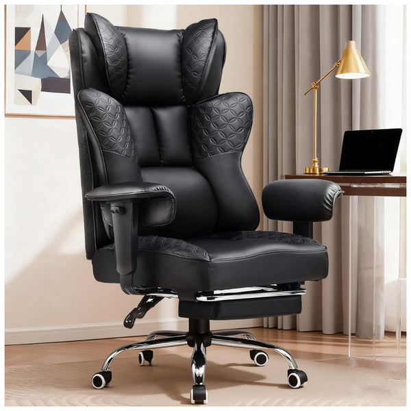 Ergonomic 150-deg Big & Tall Office Gaming Chair, 400LBS