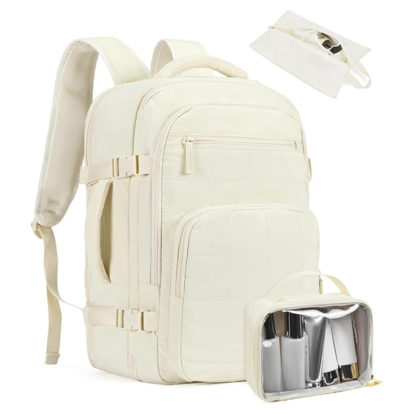 Telena Quilted 17.3" Carry-On Laptop Backpack