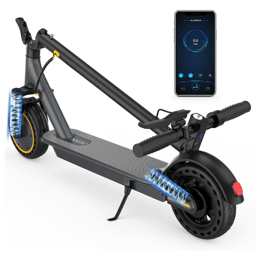 Navic Electric 8.5" Solid Tires Folding Scooter With App