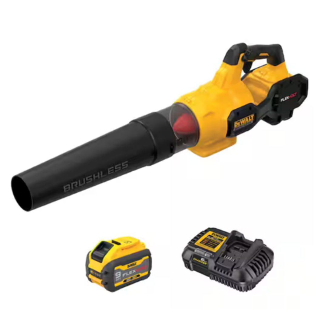 Dewalt Cordless Blower W/ 3Ah Battery & Charger + 9.0Ah Battery And Charger