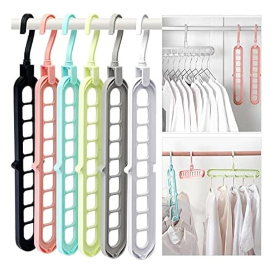 6-Count Multifunctional Organizer Magic Space Saving Hangers
