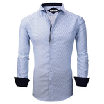 Alex Vando Men's Printed Long Sleeve Regular Fit Shirt
