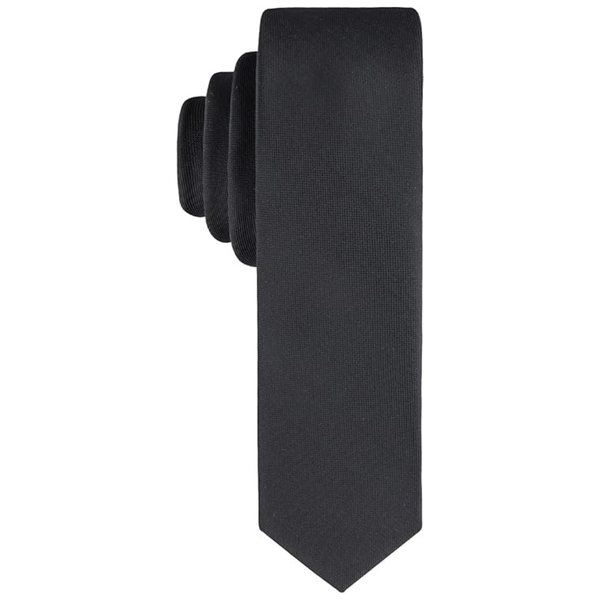 Calvin Klein Men's Black Solid & Pattern Dress Necktie
